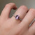 S807-SERENITY-WG-NVST2229 - Ring on Hand
