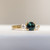 Sarah - 1.05 Cts Round Teal Sapphire Engagement Ring - Nolan and Vada