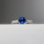 Victoria - 1.19ct Round Blue Sapphire Engagement Ring - [S804-VICTORIA-NVST2401]
