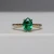 Custom Leah - 1.28ct Oval Green Emerald Engagement Ring - [S801-LEAH-NVSTE2576]