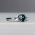 Aria - 1.05ct Oval Teal Sapphire 18K White Gold - NVST2832