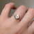 S807-SERENITY-YG-NVST940 - Ring on Hand