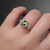 S819-FLORA-YG-NVST2977 - Ring on Hand