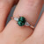 Faye - 1.15ct Oval Australian Parti Teal Sapphire Engagement Ring - [S811-FAYER-NVST3328]