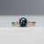 Clara - 1.06ct Oval Teal Sapphire 18K Yellow Gold - NVST3076