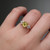 S819-FLORA-YG-NVST3468 - Ring on Hand