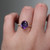S804-VICTORIA-YG-NVSTL3508 - Ring on Hand