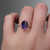 S804-VICTORIA-RG-NVSTL3508 - Ring on Hand
