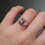 S819-FLORA-YG-NVSTL3520 - Ring on Hand