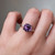 S828-SYLVIA-RG-NVSTL3509 - Ring on Hand