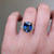S823-FLEUR-YG-NVSTL3650 - Ring on Hand