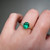 S817-CLARA-YG-NVSTE3634 - Ring on Hand