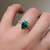 S807-SERENITY-YG-NVSTE3612 - Ring on Hand