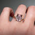 S814-TRINITY-YG-NVSTL3622 - Ring on Hand