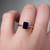 S826-CELINE-YG-NVSTL3054 - Ring on Hand
