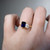 S831-HARRIET-YG-NVSTL3054 - Ring on Hand