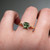 S814-TRINITY-YG-NVST3607 - Ring on Hand