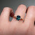 S814-TRINITY-RG-NVST3545 - Ring on Hand