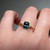 S814-TRINITY-YG-NVST3544 - Ring on Hand