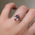 S807-SERENITY-RG-NVSTL3666 - Ring on Hand