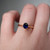 S801-LEAH-RG-NVSTL3703 - Ring on Hand