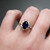 S832-ALEXANDRA-YG-NVSTL3701 - Ring on Hand