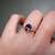 S817-CLARA-RG-NVSTL3664 - Ring on Hand