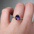 S826-CELINE-WG-NVSTL3664 - Ring on Hand