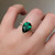S807-SERENITY-YG-NVSTEL3674 - Ring on Hand