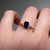 S814-TRINITY-RG-NVSTL3706 - Ring on Hand