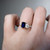 S831-HARRIET-WG-NVSTL3706 - Ring on Hand