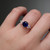 S819-FLORA-RG-NVSTL3698 - Ring on Hand