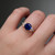 S819-FLORA-YG-NVSTL3697 - Ring on Hand