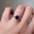 S828-SYLVIA-RG-NVSTL3697 - Ring on Hand