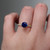 S804-VICTORIA-YG-NVSTL3697 - Ring on Hand