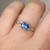 Aria - 1.16ct Radiant Blue Sapphire Engagement Ring - [S822-ARIA-NVST2901]