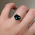 S807-SERENITY-YG-NVST3742 - Ring on Hand