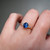 S817-CLARA-RG-NVST3724 - Ring on Hand
