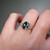 S817-CLARA-RG-NVST3743 - Ring on Hand