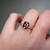 S817-CLARA-RG-NVST3745 - Ring on Hand