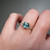 S817-CLARA-RG-NVST3748 - Ring on Hand
