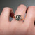 S814-TRINITY-YG-NVST3751 - Ring on Hand