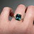 S814-TRINITY-YG-NVSTL3597 - Ring on Hand