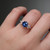 S819-FLORA-YG-NVST3718 - Ring on Hand