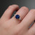 S819-FLORA-YG-NVST3719 - Ring on Hand