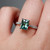 Serenity - 1.56 Radiant Teal Sapphire Engagement Ring - [S807-SERENITY-NVST1160]