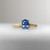 Victoria - 1 Oval Blue Sapphire Engagement Ring - [S804-VICTORIA-NVST1120-1]