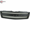 2007 - 2013 CHEVROLET SILVERADO 1500 and HYBRID FRONT BUMPER COVER GRILLE PAINTED BLACK - CALANDRE pour PARE-CHOC AVANT NOIR