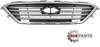 2015 - 2017 HYUNDAI SONATA GRILLE WITH CHROME FRAME 4 BARS PTD SILVER GRAY WITHOUT SPORT PKG/AUTO CRUISE - CALANDRE AVEC CADRE CHROME 4 BARRES PTD GRIS ARGENT SANS SPORT PKG / AUTO CRUISE