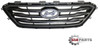 2015 - 2017 HYUNDAI SONATA GRILLE WITH CHROME/BLACK MOLDING 3 BARS WITHOUT AUTO CRUISE PTD SILVER GRAY SPORT - CALANDRE AVEC MOULURE CHROME / NOIR 3 BARRES SANS AUTO CRUISE PTD SILVER GREY SPORT